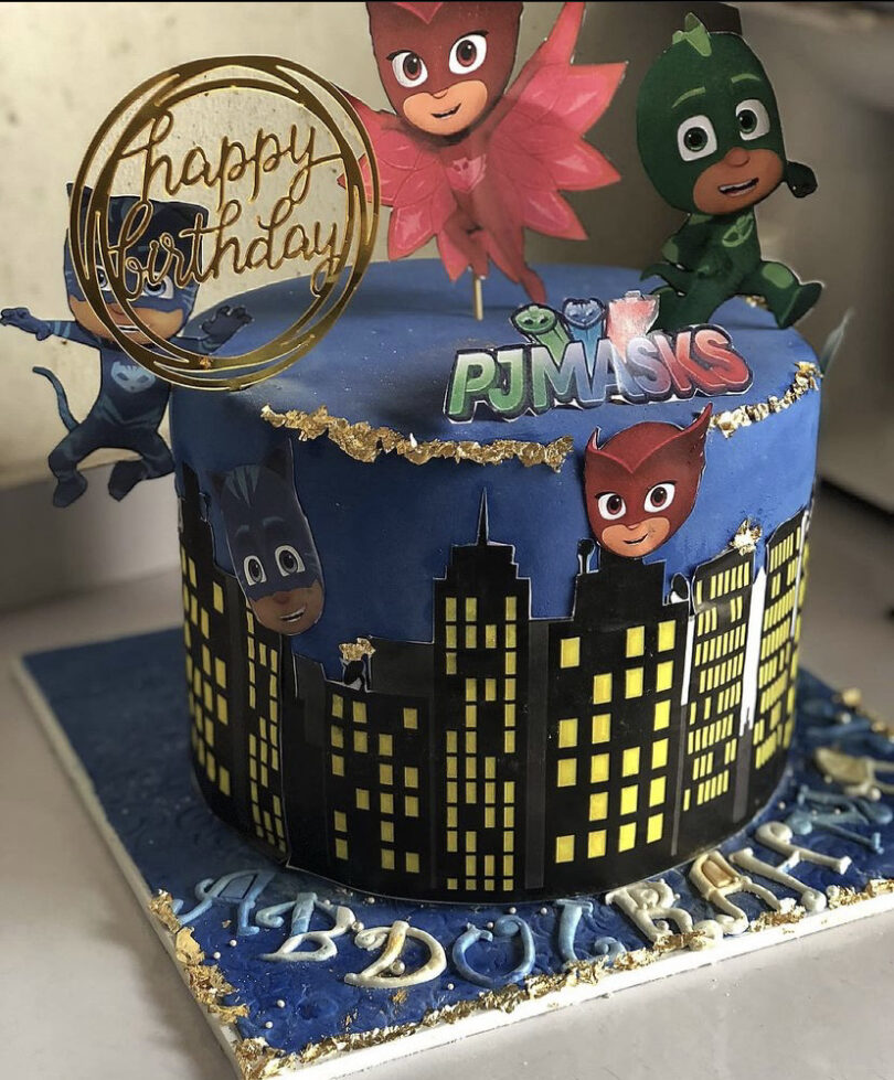 Three layers 8''PJ Mask cake