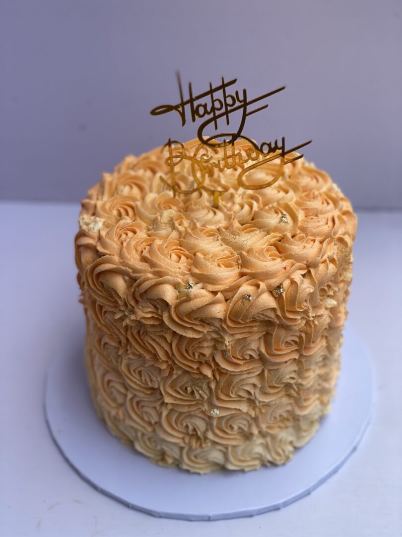 Four Layers Rosette design cake.